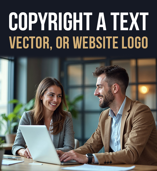 Copyright a Text, Vector, or Website Logo